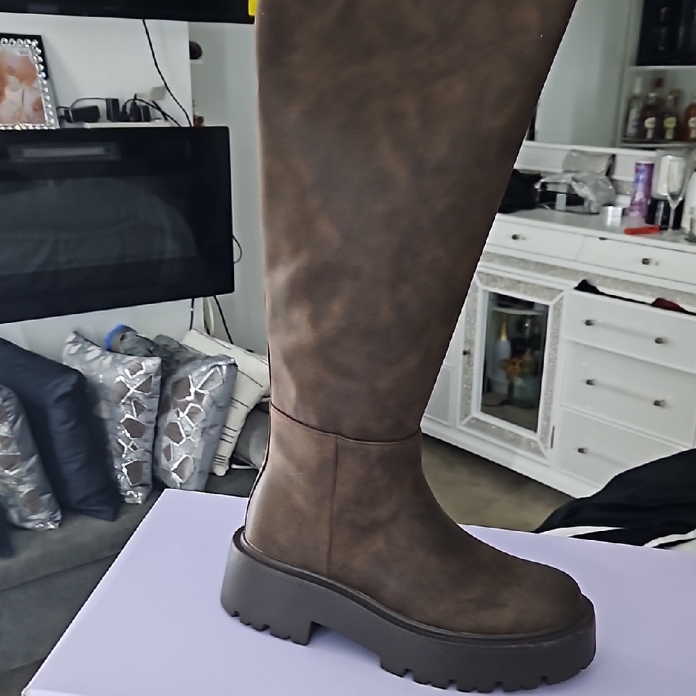Brown Over the Knee Boots